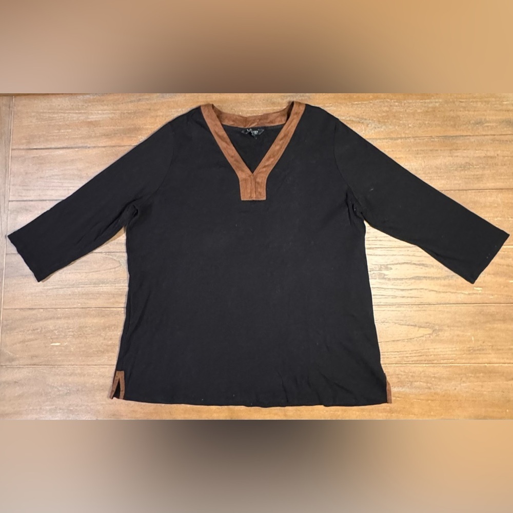 Ralph Lauren Black and Brown Women's Top